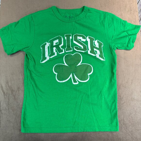 Children's Place Kids IRISH Clover St. Patrick's Day Size 5-6 Shirt (SKU: 111B) - Picture 1 of 4